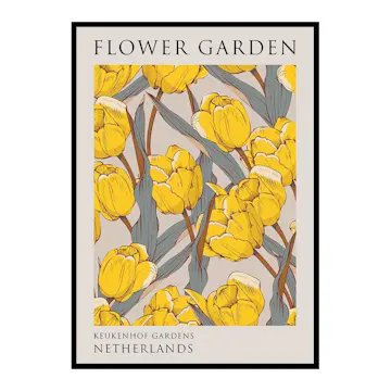 Poster Gallerix Flower Garden Kaukenhof