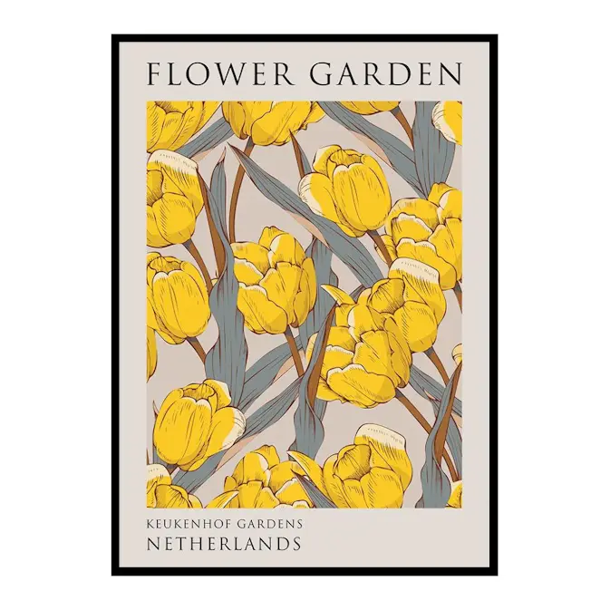 Poster Gallerix Flower Garden Kaukenhof