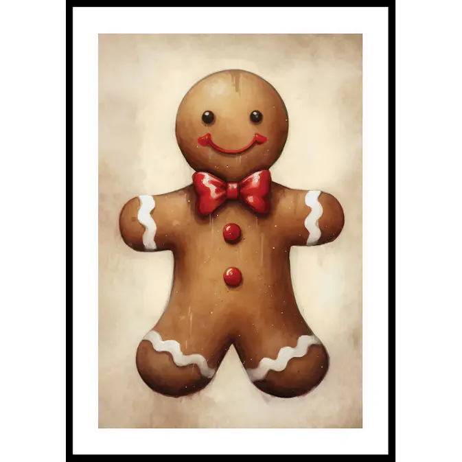 Poster Gallerix Happy Gingerbread Man