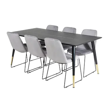 Matgrupp Venture Home Dipp med 6 Muce Stolar