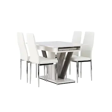 Matgrupp Venture Home Disa med 4 Pastill Stolar