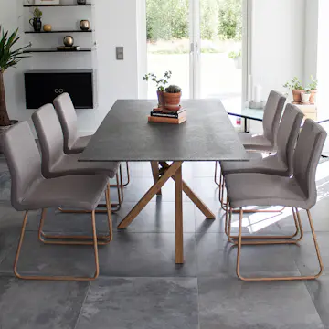 Matgrupp Venture Home Penny Milla med 6 Stolar Ek