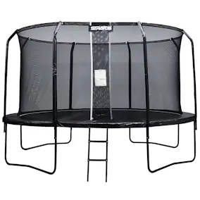 Studsmatta Stratos med Skyddsnät Premium Black Line 4,27 m