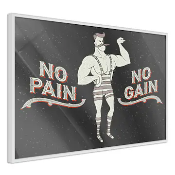 Poster Artgeist Affisch No Pain No Gain