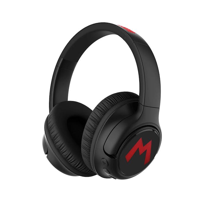 Hörlurar SUPERMARIO Wireless Over-Ear med LED och Bluetooth V5.3 - Svart
