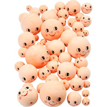 Huvuden Creativ Company Ivory 100 st/1 Förp