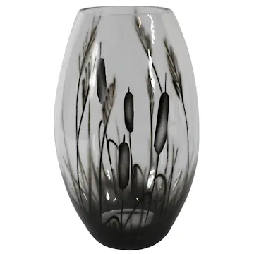 Vas Nybro Crystal Kaveldun Konvex 26 cm