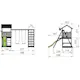 Lektorn Jungle Gym Casa Komplett Inkl Climb Module Xtra och Rutschkana