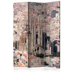 Rumsavdelare Skärmvägg Arkiio Heart Of Barcelona 135x172 cm