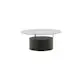 Soffbord Venture Home Bovall Runt Vardagsrumsbord i Svart Ask & Glas