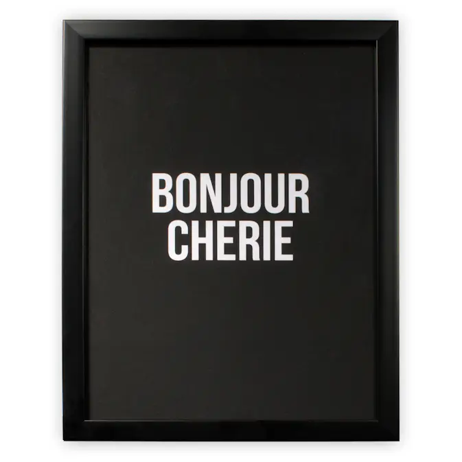 Tavla Art for the Home Bonjour Cherie