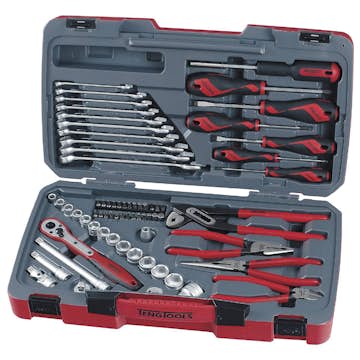 Hylsnyckelsats med 3/8 tum fyrkantsfäste Teng Tools T3867