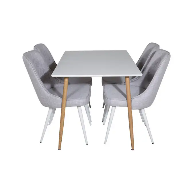 Matgrupp Basic Home Pontus Rektangulärt Matbord 120 cm med 4 Valera Matstol