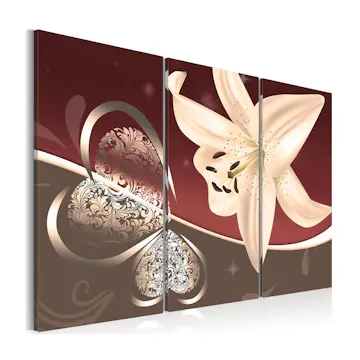 Tavla Arkiio Abstraction With Lily Triptych