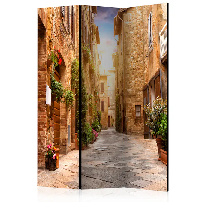 Rumsavdelare Skärmvägg Arkiio Colourful Street In Tuscany 135x172 cm