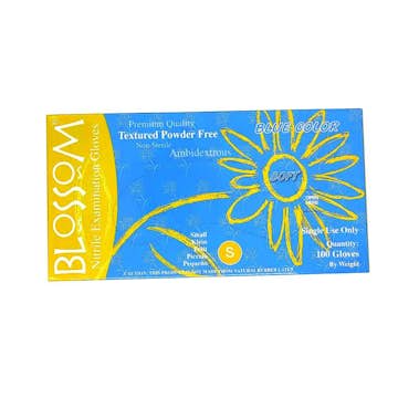 Engångshandskar Blossom Blue Nitril