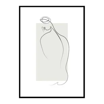 Poster Gallerix Shapes Line Art No1