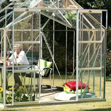 Dubbeldörrar Vitavia till växthus Sirius/Uranus Aluminium