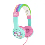 Hörlur HELLO KITTY Junior On-Ear 85dB Grön/Rosa Enhörning