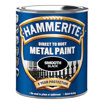 Rostskyddsfärg Hammerite Slätlack Svart 750ml
