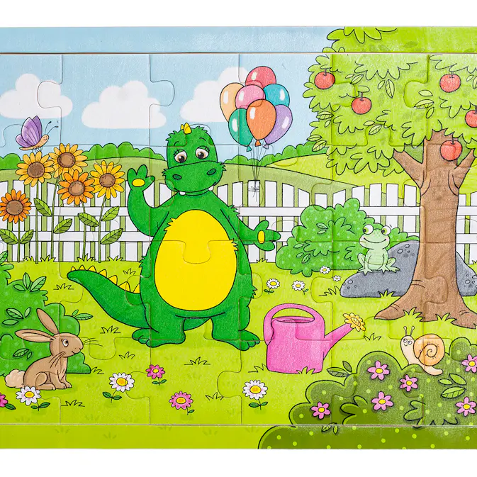 Pussel Teddykompaniet Bolibompa Draken I Trädgården 24 Bitar