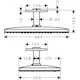 Huvuddusch Hansgrohe Rainmaker Select 460 2-jet för Takmontage