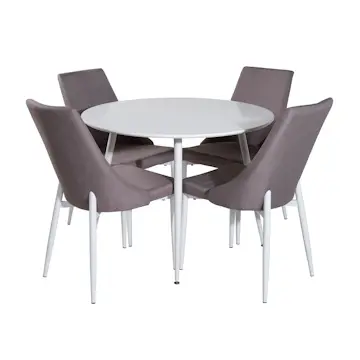 Matgrupp Venture Home Plake1 med 4 Laura Stolar Polyestertyg Runt