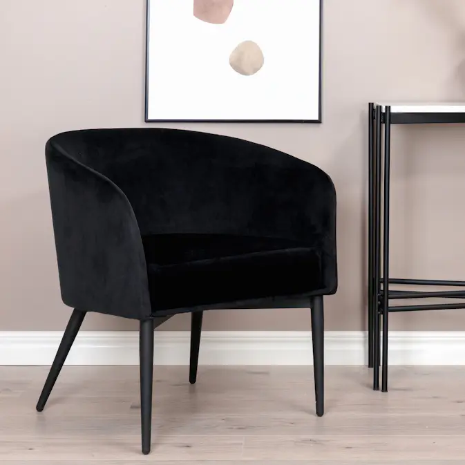 Fåtölj Venture Home Fluffy Sammet