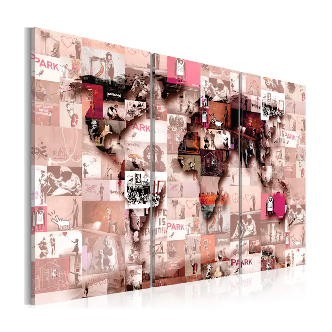 Tavla Arkiio Banksy Graffiti Collage IIII