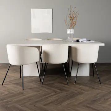 Matgrupp Venture Home Olga med 6 st Berit stolar