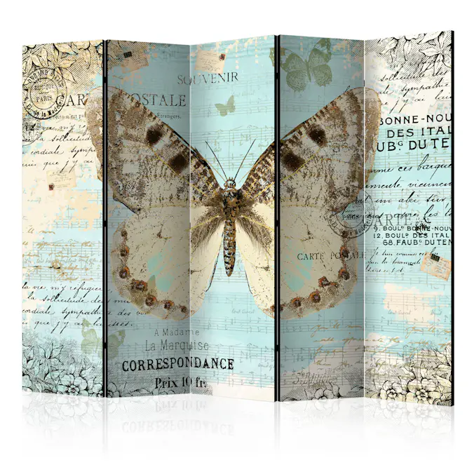 Rumsavdelare Skärmvägg Arkiio Postcard with Butterfly II 225x172 cm