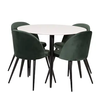 Matgrupp Venture Home Plake med 4 Valentina Stolar