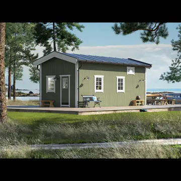 Attefallare Trähuset Paulina med Loft 30 kvm