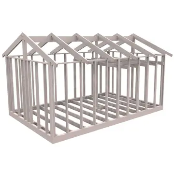 Attefallsstomme Byggstommar 22 grader Med Loft 6000x3940 mm Lösvirke