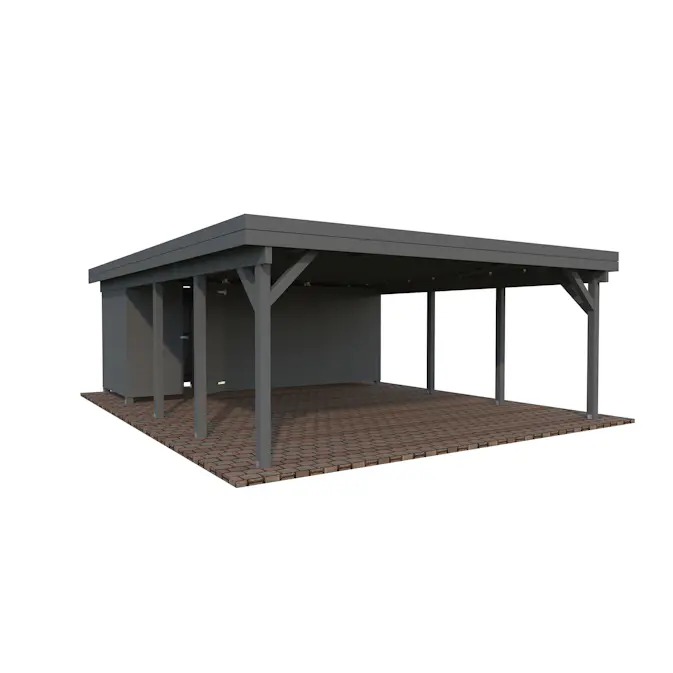 Carport Palmako Karl 40,6 m2 med Förråd