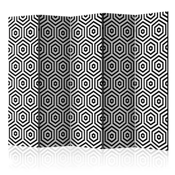 Rumsavdelare Skärmvägg Arkiio Black and White Hypnosis II 225x172 cm