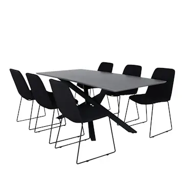 Matgrupp Venture Home Piata med 6 Muscot Stolar