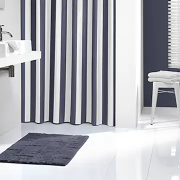 Duschdraperi Sealskin Linje Polyester