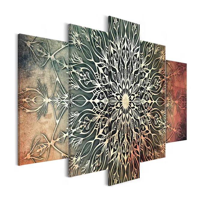 Tavla Arkiio Center Wide Green 5 delar