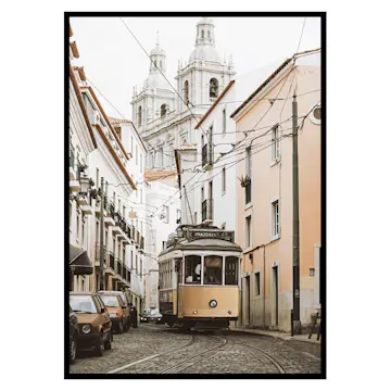 Poster Gallerix Tram In Lisbon