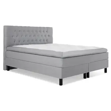 Kontinentalsäng Bedly Sängpaket Lucky Diamant 180x200 Memory Grå