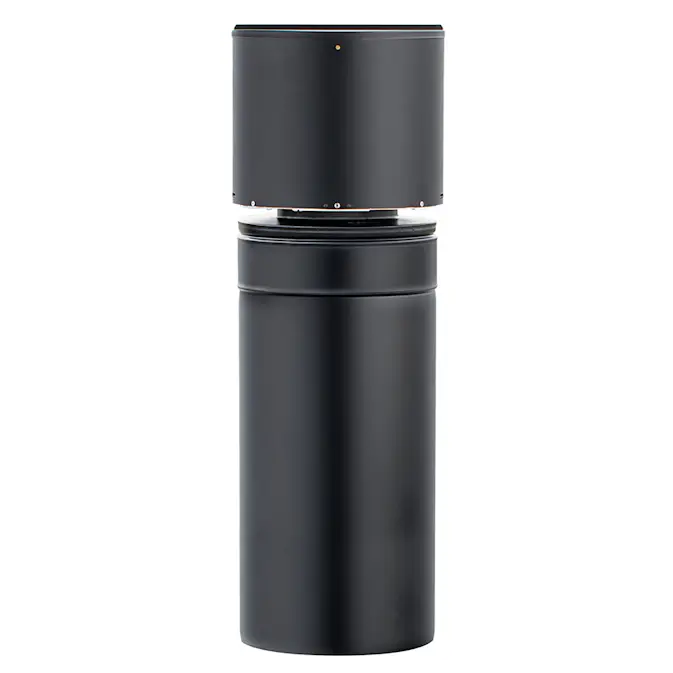 Rökgasfläkt Draftbooster Svart Skorstensfläkt