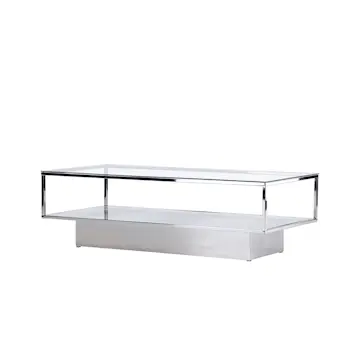 Soffbord Venture Home Maglehem Vardagsrumsbord i Glas med Stålram