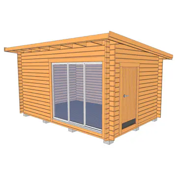 Friggebod Baseco Jutis funkishus 15 m2