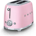Brödrost Smeg Retro TSF01PKEU Rosa med Extra Breda Fack