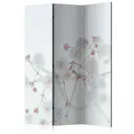 Rumsavdelare Skärmvägg Arkiio White Flowers 135x172 cm