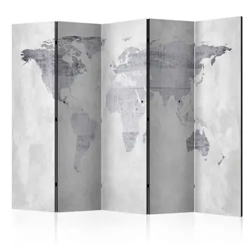 Rumsavdelare Skärmvägg Arkiio Concrete Map 225x172 cm