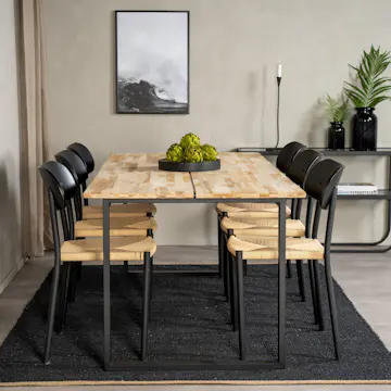 Matgrupp Venture Home Cirebon med 6st Polly Stolar