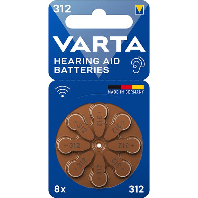 Hörapparatsbatterier Varta 312/A312/PR41 8-pack