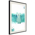 Poster Artgeist Affisch Pineapple in Watercolours